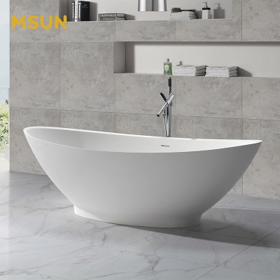 MSUN The Ingot-Shaped Bathtub Solid Surface More Contoured And Visually Enjoyable Bath Tub