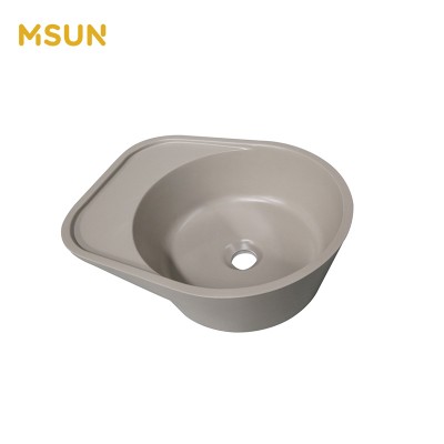 100% Pure Acrylic Resin Sink Toilet Solid Surface Bathroom Washing Basin With Man Made Stone